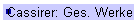 Cassirer: Ges. Werke